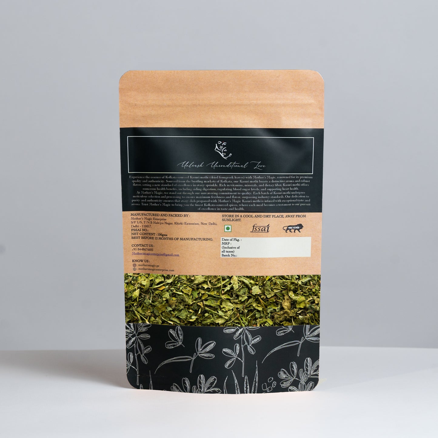 Dried fenugreek leaves (100g)